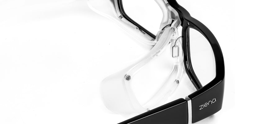 ZIENA Nereus - Dry Eye Relief Glasses | Air & Allergen Blocking 